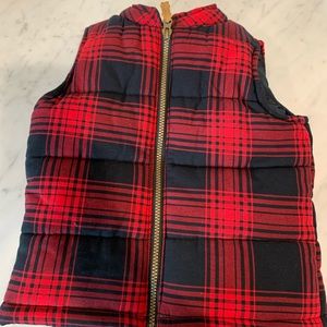 kids plaid vest